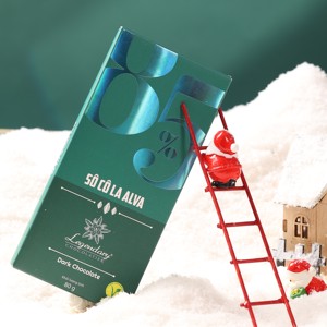 Barra de Chocolate Sólido 85% Cacao Sin Azúcar para Venta al por Mayor, Chocolate Negro para Dieta, Regalo con Empaque Personalizado - Product Image 5