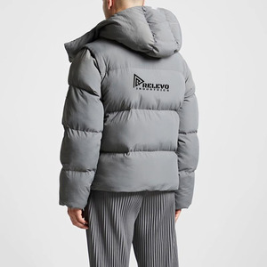 Puffer <b>Jacket</b> <b>Men</b> <b>Men</b>’s Winter Puffer <b>Jacket</b> Hooded Water Resistant Windproof <b>Lightweight</b> Puffer <b>Jacket</b> Thermal Insulation - Product Image 2