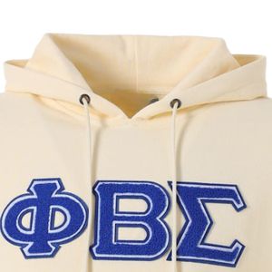 Phi Beta Sigma <b>Neutral</b> Chenille Hoodie for Men Comfortable Fit Premium Fabric Greek Fraternity Apparel Casual Wear - Product Image 3