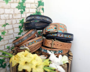 Ceinture en cuir de vachette de conception florale occidentale faite à la main en laiton de haute qualité pour boucle Longueur personnalisée Logo d'entreprise Option Vintage Sty - Product Image 5