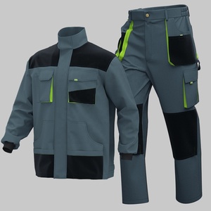 Conjunto de Ropa de Trabajo de Poliéster Softshell OEM con Franjas Reflectantes, Impermeable y Transpirable para Uso Industrial - Product Image 1