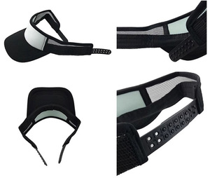 Casquette de sport rose personnalisée avec logo, visière en mousse respirante pour activités extérieures, football et course à pied - Product Image 2