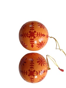Country Limited Handmade High Quality <b>Red</b> White Stripe Christmas Bauble 8cm Shatterproof Plastic Ornament - Product Image 4