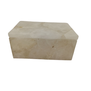 Rectangular Marble Storage Tray Minimalist Design Durable Indoor Tabletop Decor Living Room Use - Product Image 2