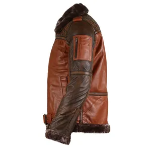 <b>Men</b> <b>Leather</b> Jacket Genuine <b>Leather</b> Fashion Jacket Winter <b>Coat</b> <b>Men</b> Wholesale Outerwear <b>Long</b> Sleeve Casual <b>Leather</b> Jacket - Product Image 5