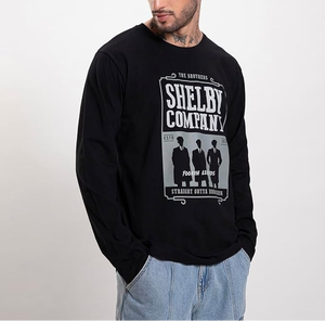 T-shirt à manches longues pour homme de qualité supérieure, design classique ajusté, logo de marque personnalisé, imprimé DTF, 100% coton - Product Image 5