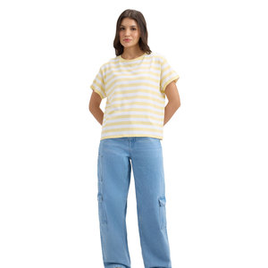 Solid Trader Premium Comfort Breathable Lightweight Elasticity Short Sleeve Plain <b>Top</b> Casual Streetwear Women Tee Shirt - Product Image 6