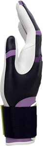 Gants de frappe de baseball en cuir haut de gamme Adiha Impex, entièrement blancs, fermeture auto-agrippante, unisexe, adulte, entraînement, toucher doux, durables - Product Image 4