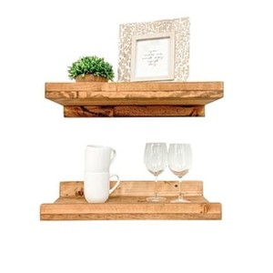 Handcrafted <b>Pine</b> Wood Wall <b>Shelf</b> - Wholesale B2B from India - Product Image 2