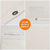Bolsa Protectora para Documentos Personalizada, Resistente al Fuego, Impermeable, Opaca, con Anillas, para Almacenamiento, de Uso Especial
