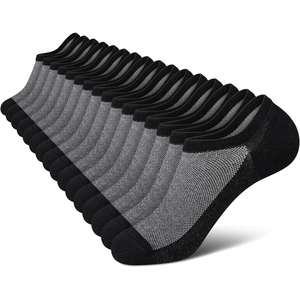 Calcetines Tobilleros Invisibles de Color Sólido, Transpirables, de Punto, con Spandex y Poliéster, Finos, Casuales de Verano para Adultos, en Gris, Negro, Blanco y Azul - Product Image 4