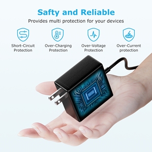 Adaptateur secteur USB C compact 65W, <span class=keywords><strong>chargeur</strong></span> mural rapide PD Type C compatible avec MacBook, <span class=keywords><strong>Dell</strong></span>, Lenovo, HP, Acer, iPhone - Product Image 4