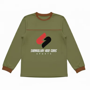 T-shirt de sport à manches longues pour homme, col rond, respirant, vêtements de sport décontractés, logo personnalisé, tee-shirt d'entraînement performant - Product Image 4