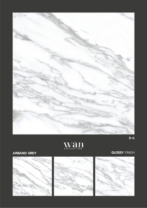 Azulejos de Porcelana Estatuario Brillante de 600x600 mm, Aspecto de Mármol Advik Rose, Azulejos Vitrificados Antideslizantes, Resistentes a los Ácidos y al Desgaste - Product Image 3