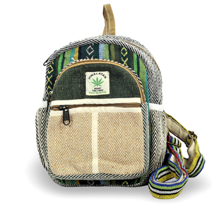 Hemp Cotton <b>Mini</b> Student <b>Backpack</b> Convenient and Eco-Friendly - Product Image 1