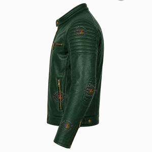 custom genuine leather motorcycle jacket premium biker street riding motocross racing cycling motorbike apparel wholesale - Product Image 4