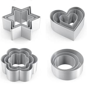 อุปกรณ์ทำขนมรูปสี่เหลี่ยมผืนผ้า สแตนเลสปรับได้ สำหรับทำเค้กและคุกกี้ ผลิตภัณฑ์ที่ไม่เหมือนใคร อุปกรณ์ครัว อุปกรณ์อบขนม - Product Image 1