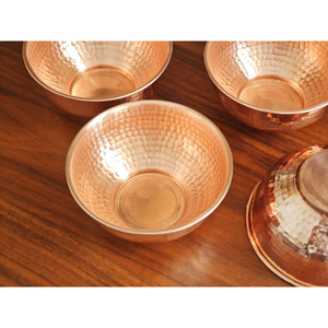 Tazón de Cobre Natural Clásico para Servir, Tazón para Ensalada de Estilo Mid-Century, Tazón Redondo Decorativo de Metal para Fines Decorativos - Product Image 2
