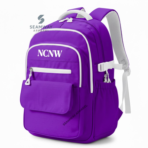 NCNW Sorority Backpack Stylish Bookbag Durable Cordura Daypack <b>Large</b> Capacity <b>Rucksack</b> Casual Travel Pack For Women - Product Image 2