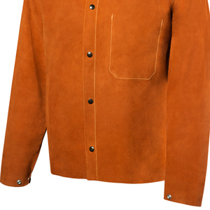 Chaqueta de Soldador de Cuero Vacuno de Primera Calidad, Ropa Protectora para Soldadura, Bomberos, Seguridad Industrial, Trajes de Trabajo - Product Image 6