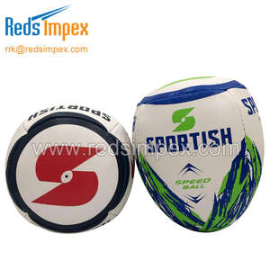 Ballon de rugby haute performance en caoutchouc synthétique conçu pour l'entraînement, le développement de la vitesse et une pratique durable - Product Image 3