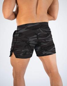 Pantalones cortos deportivos personalizados para hombre, informales, transpirables, de secado rápido, bordados, tejidos, de cintura media - Product Image 2