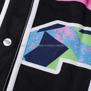 เสื้อเบสบอล/ซอฟต์บอลแบบกำหนดเองได้สำหรับทุกเพศ ระบายอากาศได้ดี ไซส์พลัส พร้อมปักชื่อและหมายเลข เสื้อเชิ้ตติดกระดุม ไซส์ S-7XL - Product Image 3