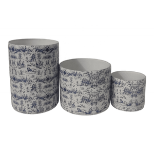 Lujo único decoración del hogar personalizado Toile diseño pegatina vidrio votivo boda centro de mesa vacío vela tarros recipiente decoración del hogar - Product Image 1