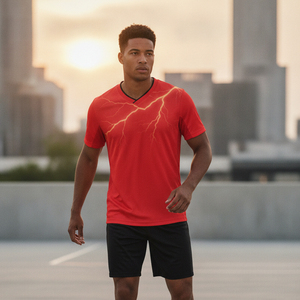 Premium <b>Soccer</b> Jersey Custom Logo Printed Football Uniform Wear Wholesale Blank Training Match Sportswear Jersey Kit - Product Image 5