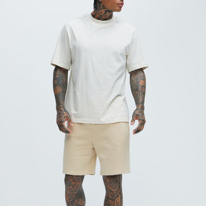 Shorts Bermuda Homme en Coton Uni Taille Mi-Haute avec Cordon Élastique – Tenue Décontractée 100% Coton 330 GSM Non Tissé Léger - Product Image 1