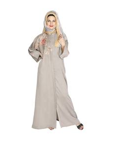 Dernières Abaya en lin Daisy Drill Dubaï et Turquie Style Moderne Casual Front Open Design Robe Modeste pour Musulmans Offre Spéciale - Product Image 3