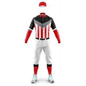 <b>Baseball</b> Jersey Uniform Pant <b>Set</b> Custom Fully Sublimated Lining Design Solid Color Button Up Jersey with Pockets Pants Uniform - Product Image 6