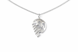 Collar de estrella fugaz hecho a mano en plata de ley 925 - Colgante de circonita cúbica para mujer - Product Image 2