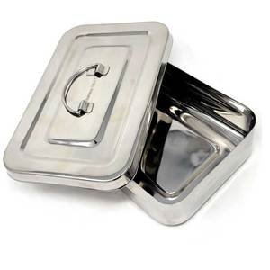 Orthopedic Instruments Sterilization <b>Box</b> 8x5x2 Inch Stainless Steel Lid Handle CE Approved Medical Surgical Instrument Storage - Product Image 1