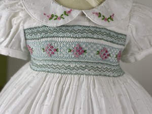 ชุดเดรสเจ้าหญิงระบายอากาศผ้าฝ้ายสีขาวพิมพ์ลายเองได้สำหรับเด็กวัยหัดเดิน - Product Image 4