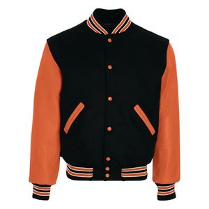 Custom Men's Wool Letterman Baseball <b>Jacket</b> <b>Real</b> <b>Leather</b> University Winter <b>Jacket</b> - Product Image 3