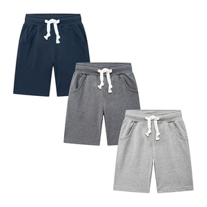 Shorts en coton pour enfants High Street, lot de 3, respirants, séchage rapide, taille élastique, mode été - Product Image 4