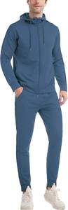 Conjunto Deportivo de 2 Piezas para Hombre, con Capucha, Transpirable, con Bolsillos Ocultos y Forro Polar, para Otoño, Estilo Deportivo Informal - Product Image 4