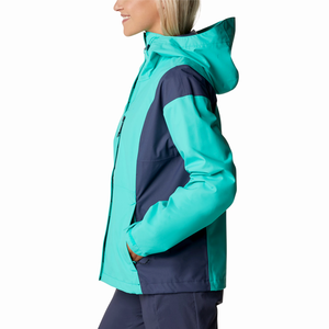 Veste coupe-vent à capuche pour homme, style streetwear, respirante, design personnalisé, hiver, fermeture éclair, chaude, épaisse, en nylon, color-block, vente en gros - Product Image 4