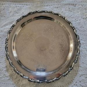 12" Silver Charger Plate Polish High Quality Brass Plates & Dish With <b>Border</b> Design Food Grade Premium Plates Customizable Style - Product Image 6