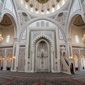 Panel de Pared Decorativo de Mármol Blanco para Oración Islámica, Relieve de Arco Mihrab, Revestimiento Interior para Mezquita - Product Image 4
