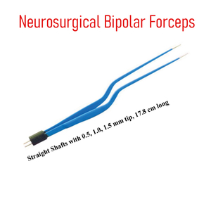 Pinzas Bipolares Neuroquirúrgicas Rectas Reutilizables Jansen Bayonet de Pacho Industries, con Aislamiento de Alambre de Tungsteno de Alta Calidad, Punta de 0.5 mm - Product Image 3