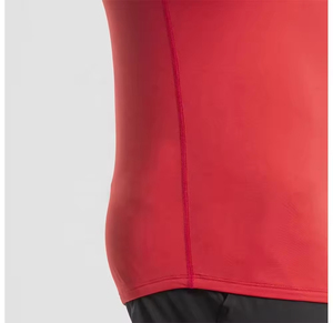 Camiseta Deportiva de Manga Corta para Hombre, Cuello Redondo, Color Rojo Sólido, Tejido de Punto, Corte Ajustado, Secado Rápido, Poliéster, Estilo Deportivo, Largo Regular, para Gimnasio - Product Image 5