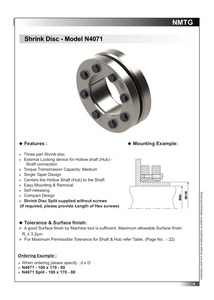 Mécanisme de blocage d'arbre sans jeu NMTG N4071 68×115 pour l'automatisation, les systèmes de commande et les machines industrielles, disponible à la vente - Product Image 6