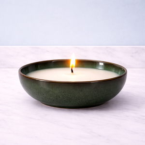 Recipiente de Cerámica para Velas Forest Luxe, Tazón Ancho, Resistente al Calor, Acabado Liso y Duradero, para una Sola Vela, Decoración Elegante para el Hogar - Product Image 1