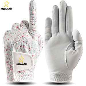 Guante de Golf de Cuero Cabretta Premium - Guante de Alto Rendimiento para Hombre, para Todo Clima, con Diseño de Salpicaduras de Pintura - Uso para Mano Izquierda/Derecha - Product Image 4