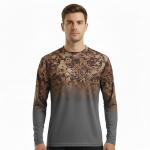Chemises de pêche à manches longues pour hommes, protection solaire, tissu extensible ajusté - Product Image 3