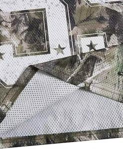 Camisetas de malla personalizadas de corte holgado para hombre y mujer, estilo fútbol americano, con estampado gráfico vintage, ajuste holgado y patrón de logo. - Product Image 5