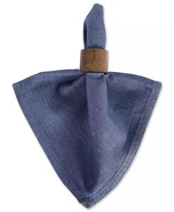 Tovagliolo di Jeans ricamato in Denim, Set di 6 | Importazioni di Design - Product Image 2