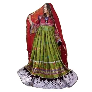 New Tribal Ethnic Vintage Kuchi Dress, Afghan/Pakistan Kuchi Party Traditional Multi Color Dress New Arrivals Party Wear 2003